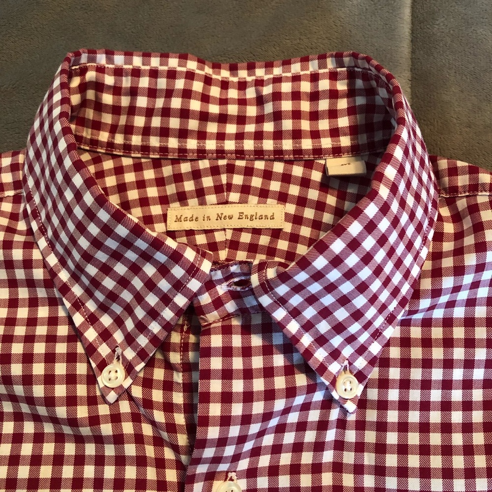 New England Shirt Co Gingham Button Down